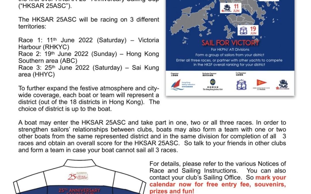 The HKSAR 25th ANNIVERSARY SAILING CUP – Results