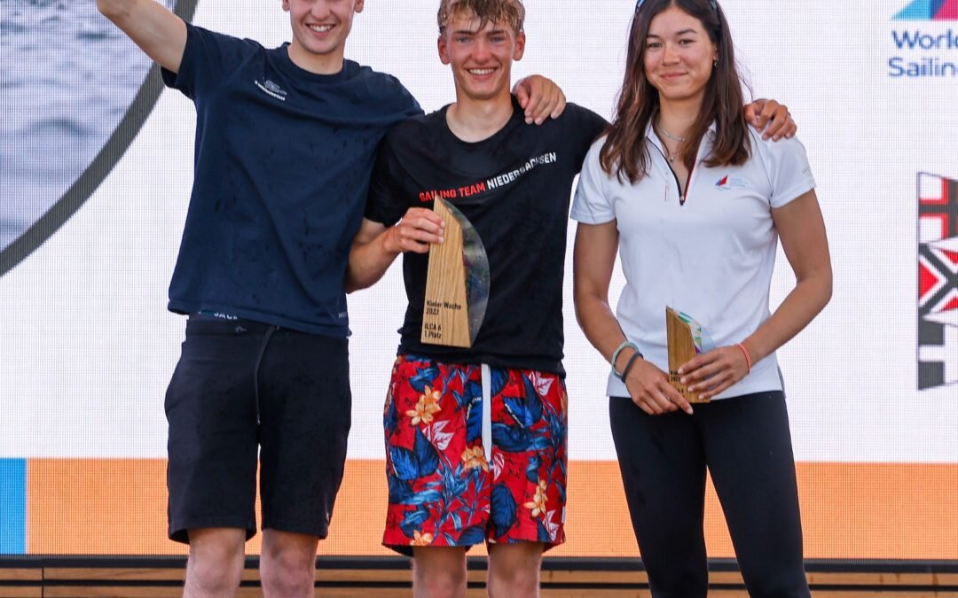 香港ILCA 6代表洛雅怡（Stephanie）在Kiel Week 2023的ILCA 6（公開組）奪得第三名