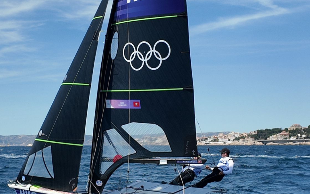 Hong Kong sailing duo Akira and Russell shine in Olympic Men’s Skiff 49er